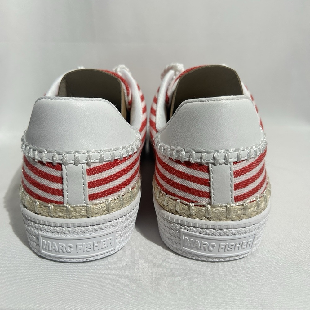 Marc Fisher SPRYNG3 Womens Sz 9M Red & White Stripe Casual Sneakers/Tennis Shoes - Picture 10 of 10